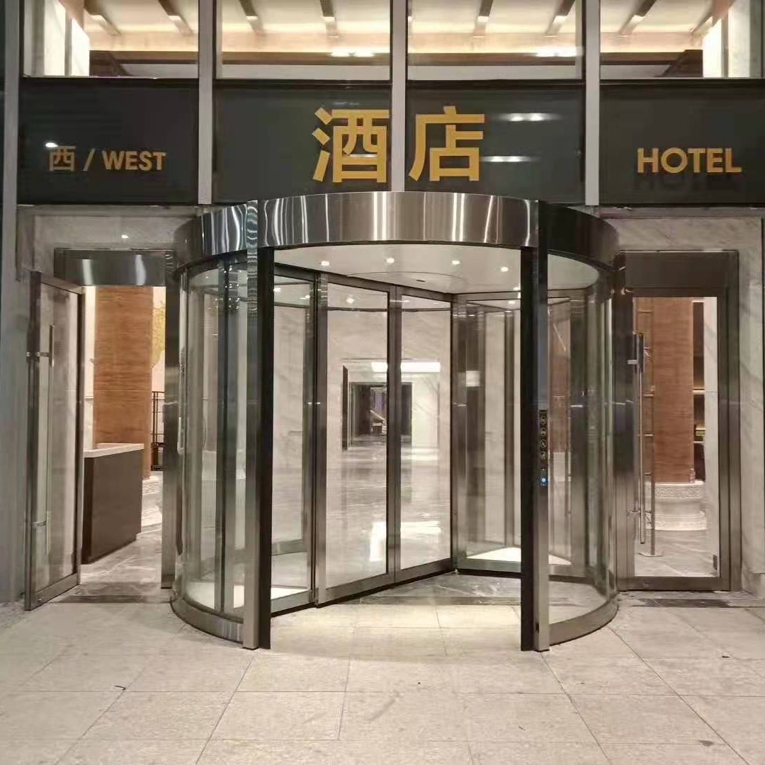 潮州酒店旋转门厂家 金玛龙三翼/两翼自动门旋转门