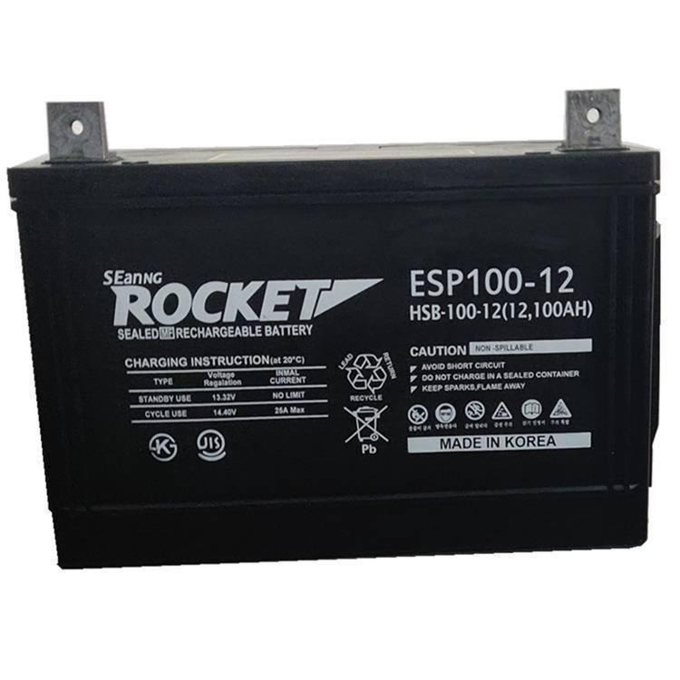 韩国ROCKET蓄电池ES130-12 12V130AH应急电源电池