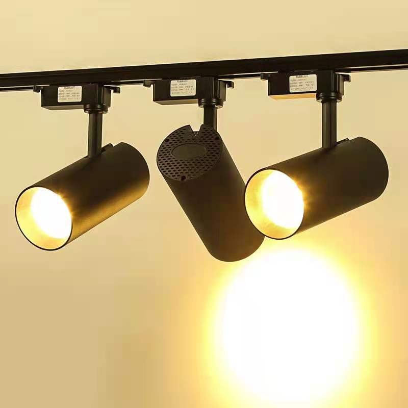 LED轨道灯 商用工业风背景墙导轨灯射灯 玖恩灯具图片
