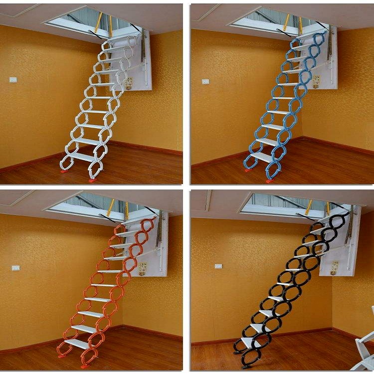 Mitsubishi/三菱 伸缩楼梯 安装壁挂爬梯 折叠梯厂家