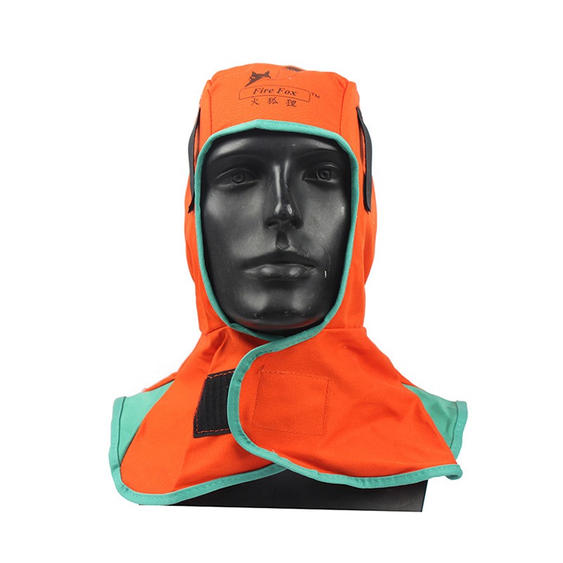 威特仕23-6690橙色全护式防火阻燃焊帽图片