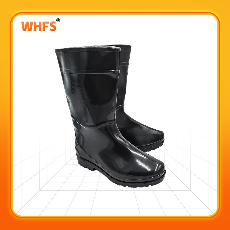 用芯 YX0607 PVC耐酸碱靴雨鞋 防化靴  耐酸碱靴  高帮防化靴图片