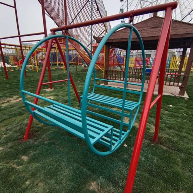 景区公园小区无动力大型游乐设施儿童成人秋千吊椅玩具厂家定制