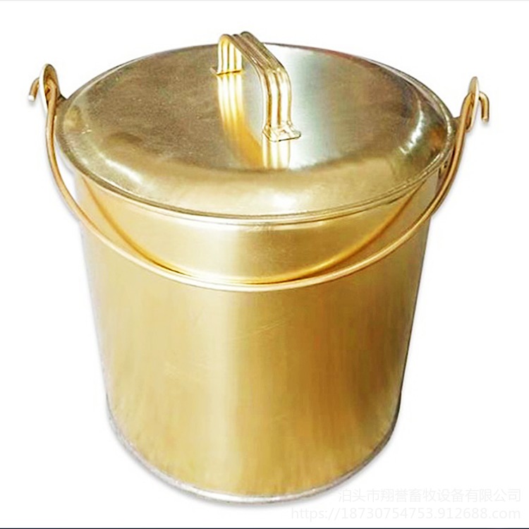 加厚铜制半圆桶 防静电半圆桶 加油站专用铜桶 轩盈环保图片