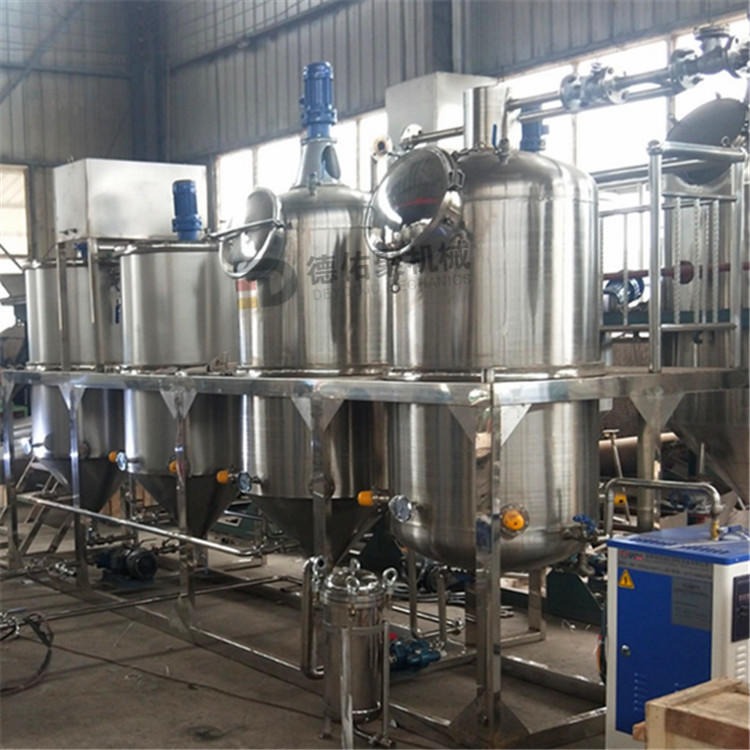 野生山茶油生产线设备 茶籽油精炼设备 全套山茶籽榨油设备