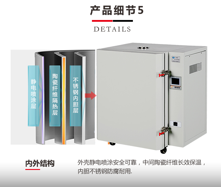 上海笃特GWH-9030A高温鼓风干燥箱工业小型高温烘箱400度干燥箱示例图7