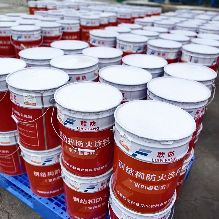 郑州市联防防火涂料 室内薄型钢结构防火涂料 防火涂料生产厂家