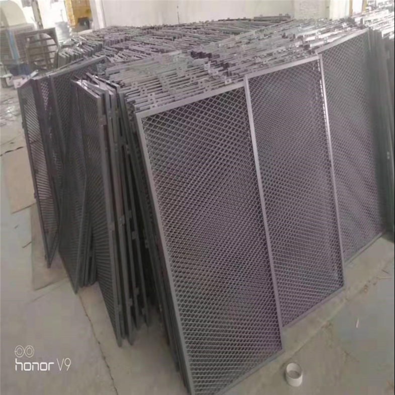 中腾生产拉网铝板天花 网格式2.0mm白色金属拉伸网铝板