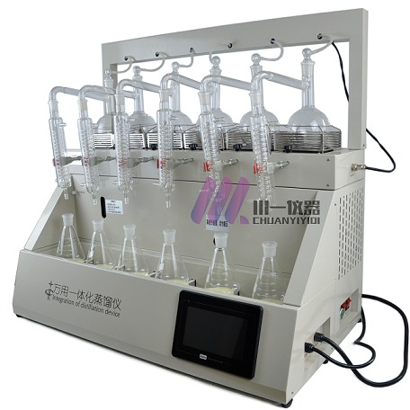 称重型全自动蒸馏器CYZL-6多功能一体化氨氮装置 水质分析