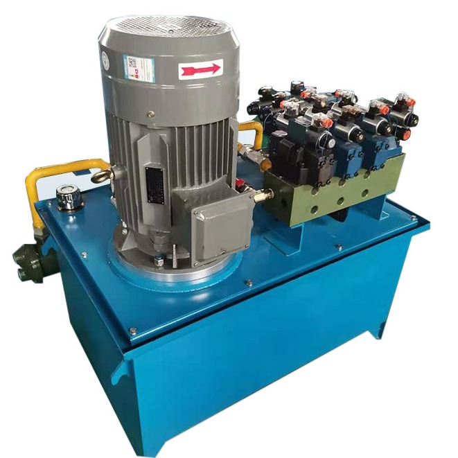鲁鑫  供应齐齐哈尔LXBZ-5.5压力机械非标液压泵站系统图片
