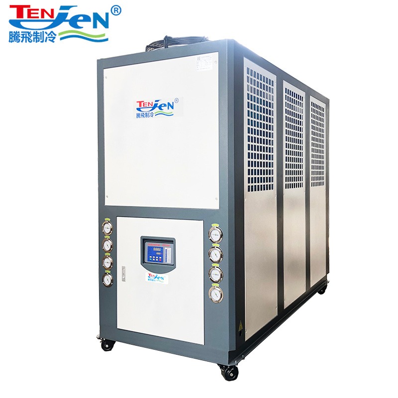 食品冷水机，20HP工业冷水机,低温冰水机,吸塑降温,注塑成型,塑料成型,风冷式冷水机