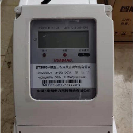 温州生产nb电表 无线远程抄表 手机远程缴费电能表 华邦电力科技图片