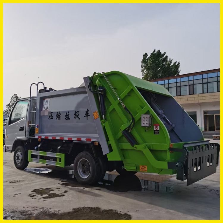 社区垃圾车 压缩式对接垃圾车 恒领 多功能大型挂桶垃圾车
