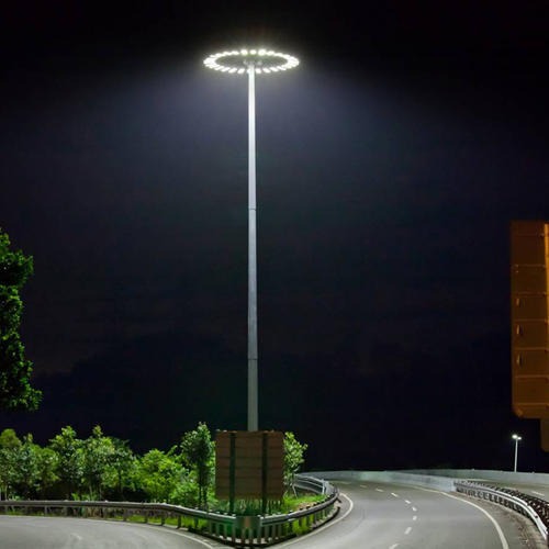 乾旭照明升降式高杆灯厂家 生产球场用中杆灯批发 定制广场用30米爬梯式