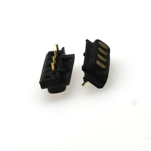 3C智能配件供应 蓝牙耳机无线充电pogo pin弹簧顶针 折弯时充电触针连接器