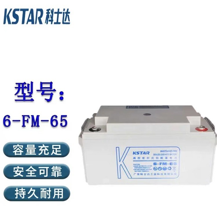 科士达蓄电池6-FM-65 12V65AH铅酸免维护 UPS/EPS直流屏配套电池