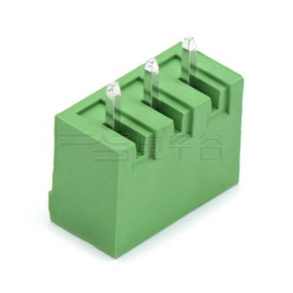 绿色DECA插座商城 PCB封闭插拔式接线端子 3Pin 间距5.00mm 针脚180° 多规格 原厂