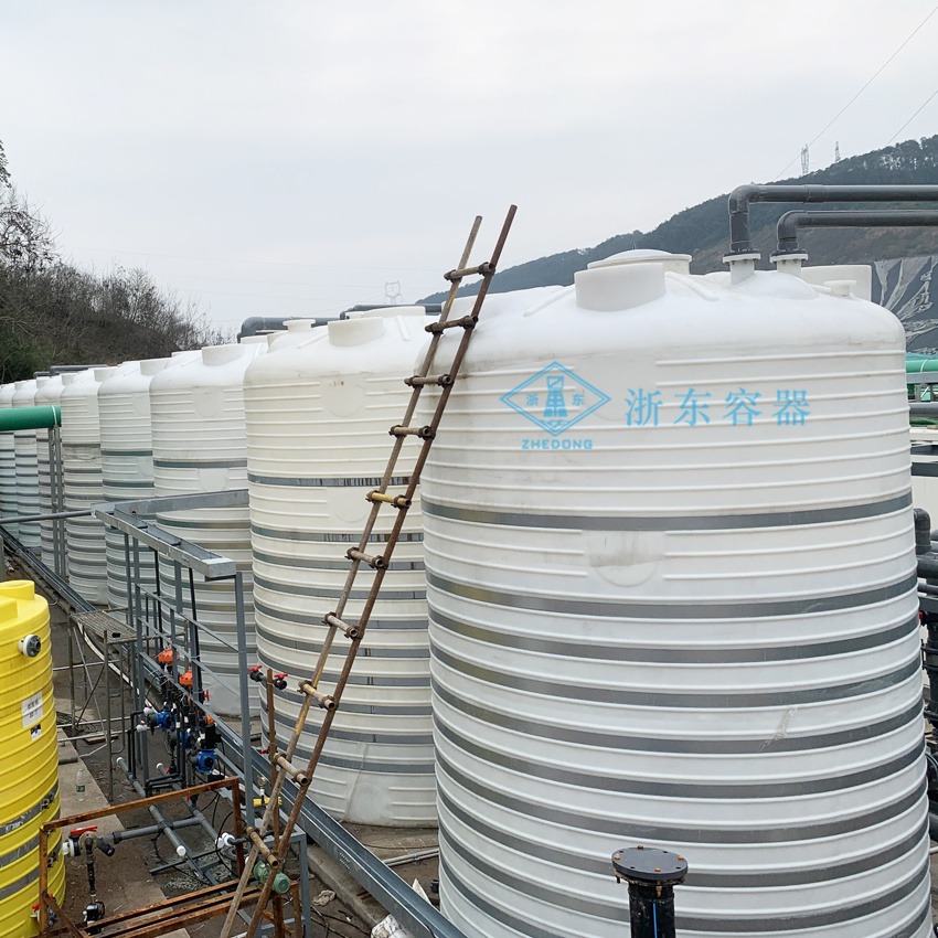 浙东容器塑料8吨循环水箱PE食品级8立方外加剂储罐自来水消毒图片