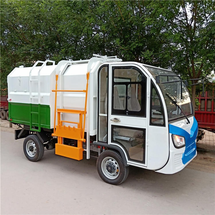 小型电动挂桶式垃圾车 电动垃圾车价格 工厂学校垃圾清运车 新能源电动自卸垃圾车