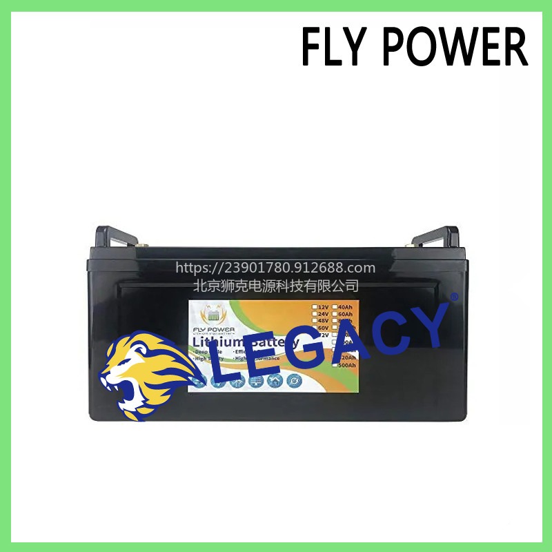 Fly Power锂电池FLYPOWER LifePo4 电池 12v 80Ah深循环BMS 锂铁储能电池