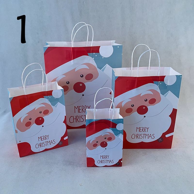深圳东莞圣诞节纸袋糖果礼品包装手提袋子节日生日牛皮袋印刷