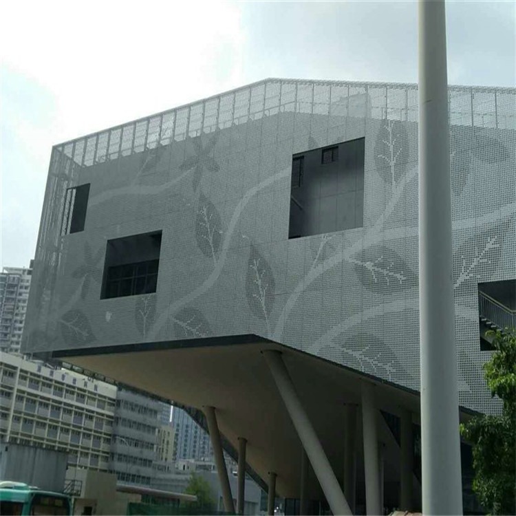 中腾厂家定制异形金属铝合金双曲铝单板 镂空雕花铝板门头幕墙