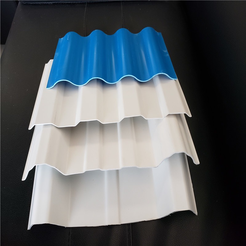 佛山虹鑫pvc塑料瓦 屋顶改造隔热瓦 厂房屋面梯形瓦 塑胶瓦围墙围栏板