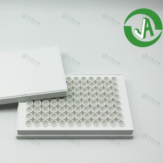 晶安生物J09601白色不透明96孔板 化学发光检测用白色96孔板 全白不透光96孔板