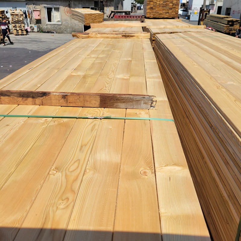 上海邦皓木材厂家落叶松 木方枕木 木跳板实木木料 量大从优图片