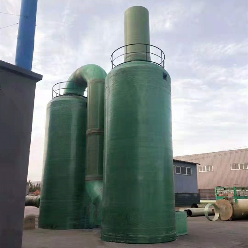 太原市玻璃钢喷淋塔 VOC有机废气处理设备 烟气净化塔 精选河北厂家
