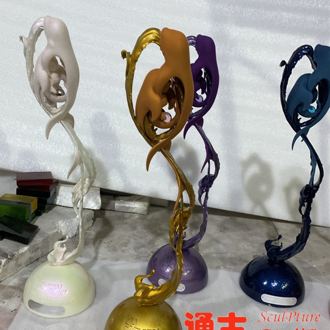 上海艺术奖杯、雕塑奖杯、艺术摆件，通古雕塑制作图片