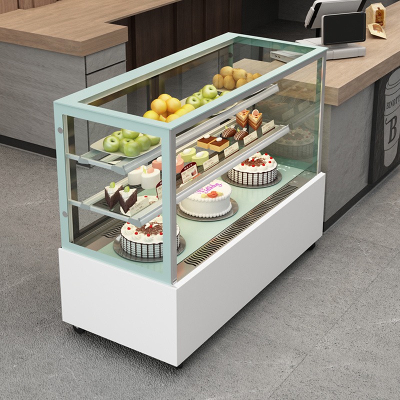 枣庄恒威蛋糕柜示柜商用慕斯西点甜品冷藏展柜水果保鲜柜小型冰箱风冷冰柜