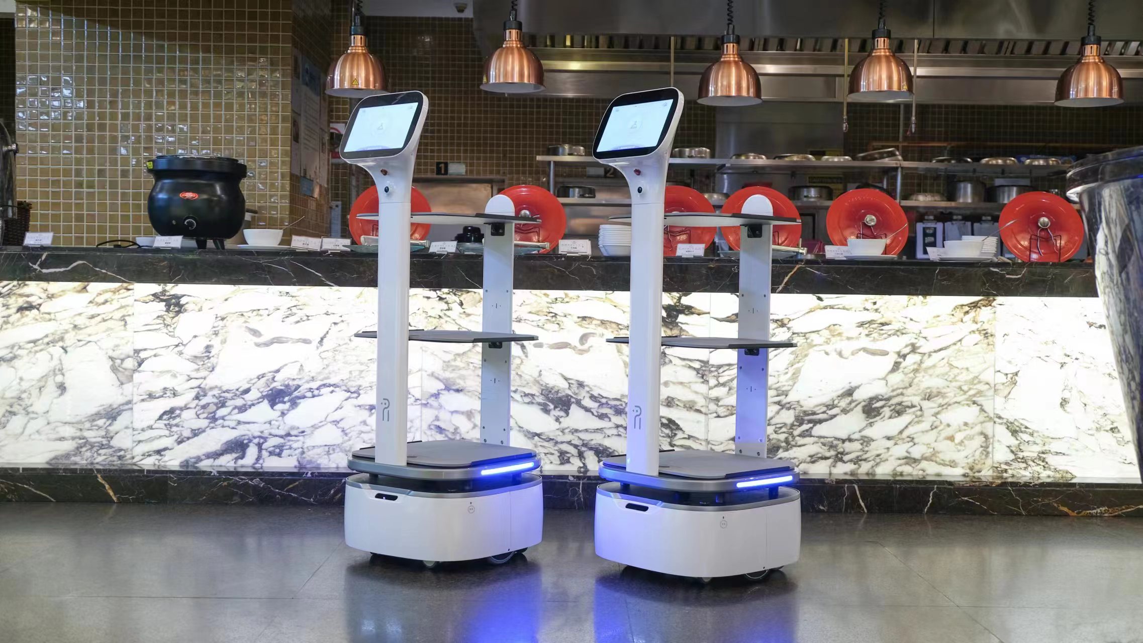商洛餐厅巡航机器人视频