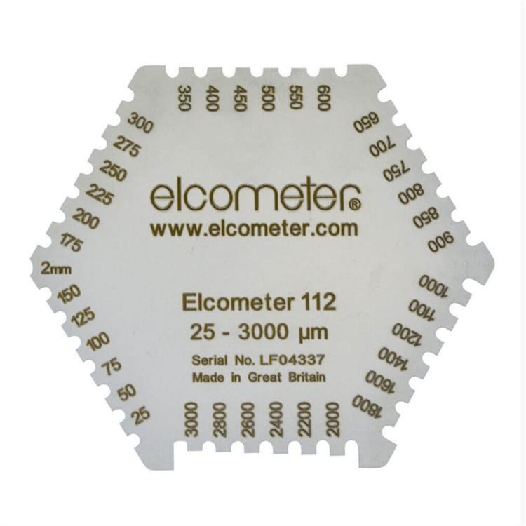 英国Elcometer112六角湿膜梳  B112-1B湿膜测厚仪图片