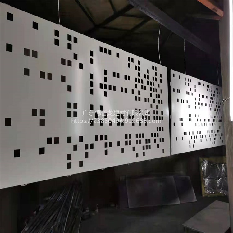 鱼鳞雕刻铝单板 回字纹铝板镂空装饰 别墅门头铝单板厂家生产