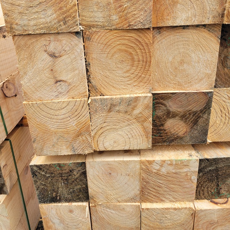 木材枕木木方新西兰松木定制加工垫木 邦皓木业厂家供应