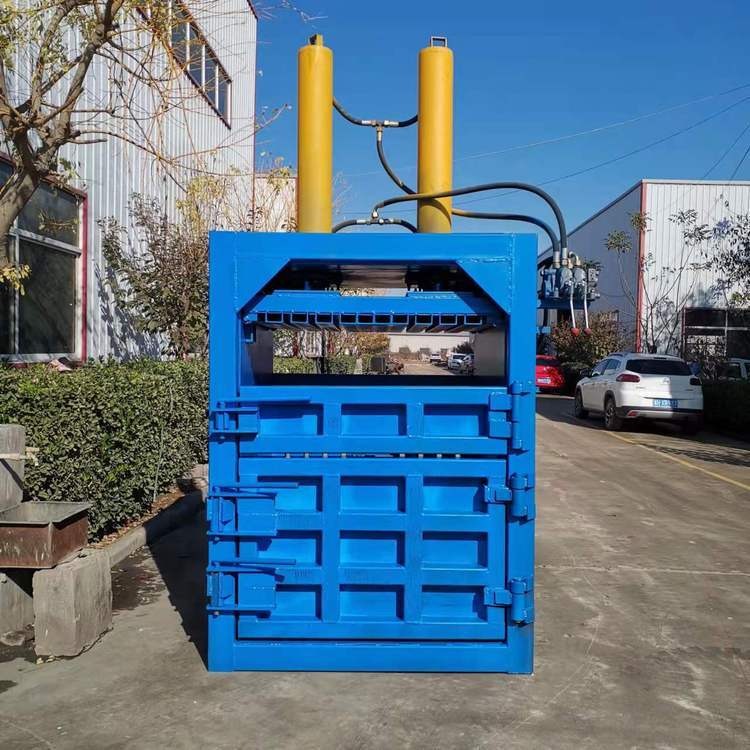 60吨垃圾压缩打捆机 料箱尺寸可定制大吨位 半自动立式液压打包机