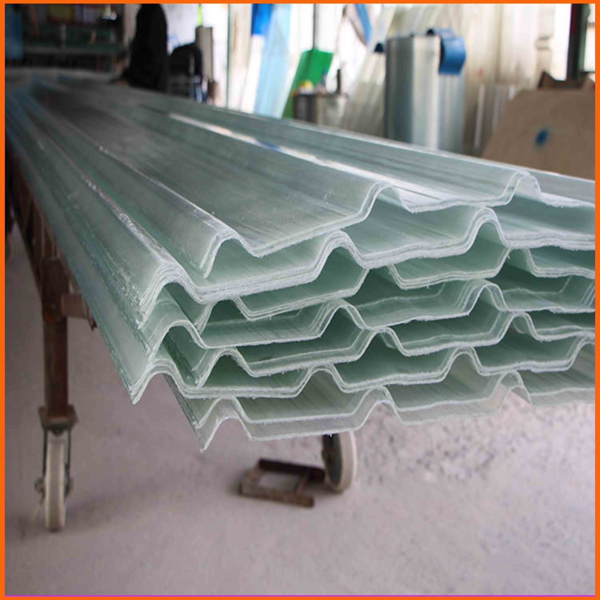 湘潭玻璃钢遮阳采光板 机制玻璃钢阻燃型采光瓦生产厂家图片
