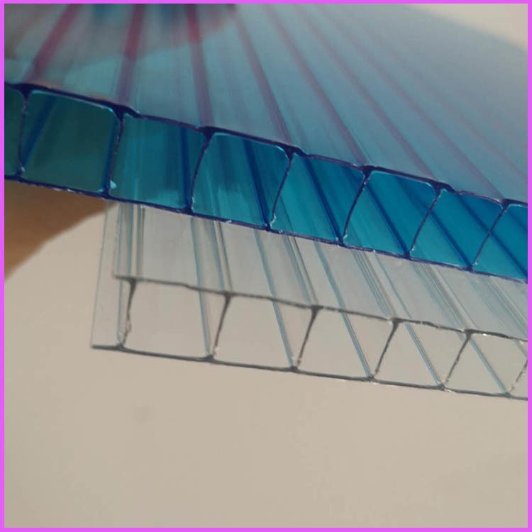 元氏雨棚阳光板 遮阳棚自行车棚 双层PC中空阳光板图片