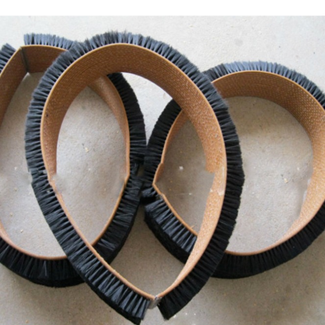 安徽直供多种植毛尼龙毛刷 传送带环形皮带刷 定制工业皮带毛刷