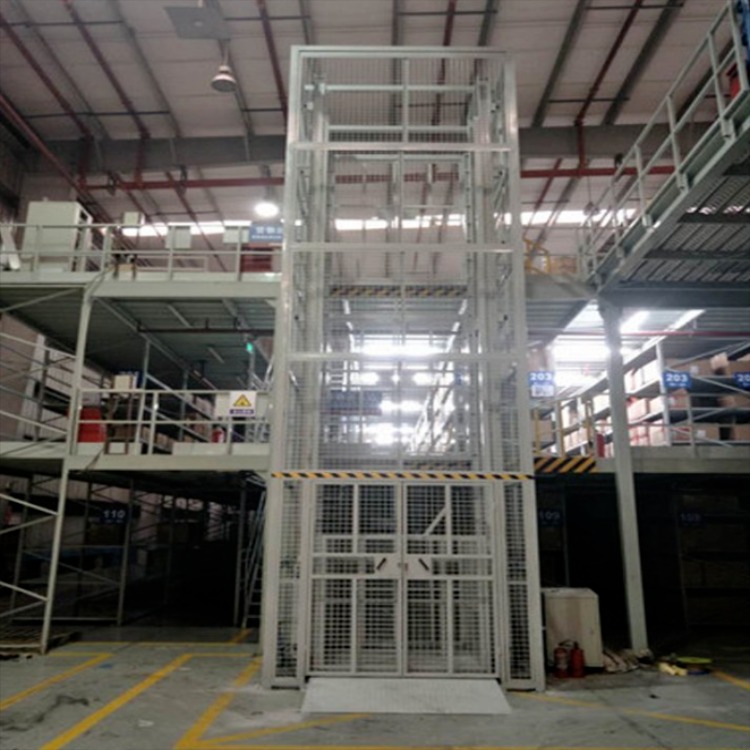 鑫翔顺 厂家定制 2.4吨5米链条式电动液压升降货梯 3米6吨导轨式升降平台