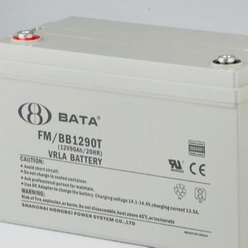 BATA蓄电池FM/BB1290T鸿贝电池12V90AH铅酸免维护蓄电池 电力 通信电池 参数