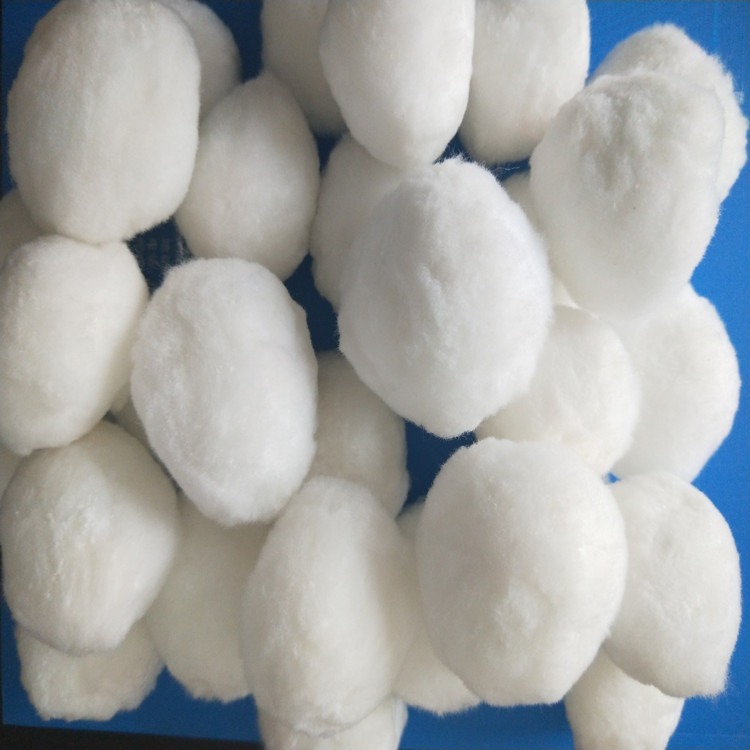 海成净水 现货批发纯白纤维球 纤维球滤料 手工制作