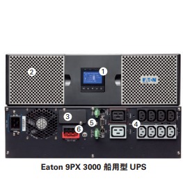 伊顿9PX3KVA船用UPS不间断电源导航系统通用电源LCD显示屏便捷使用效率高