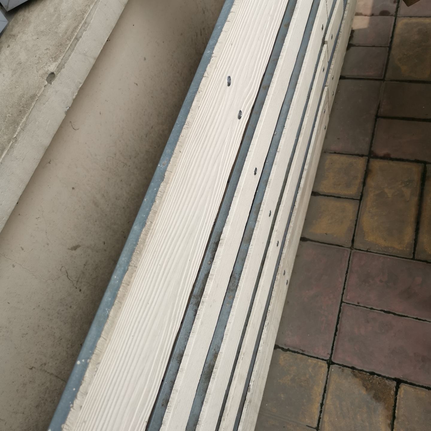 低层建筑物外墙防虫防蛀不生锈模具压制木纹板200x2440x12mm
