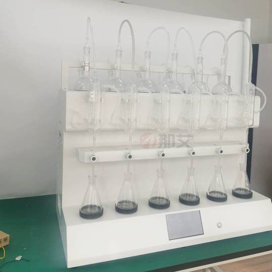 一体化蒸馏仪,实验结束后可选择冷凝水自动排空功能