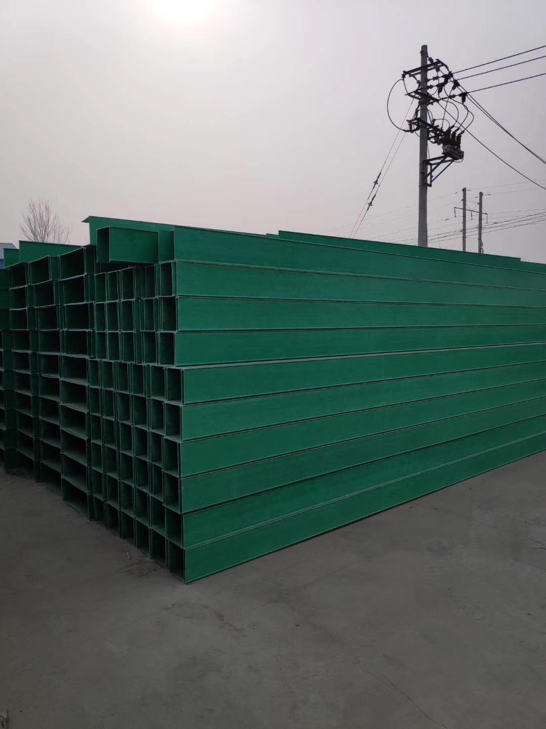 北京玻璃钢槽式桥架绿色 灰色 型号多样河北厂家