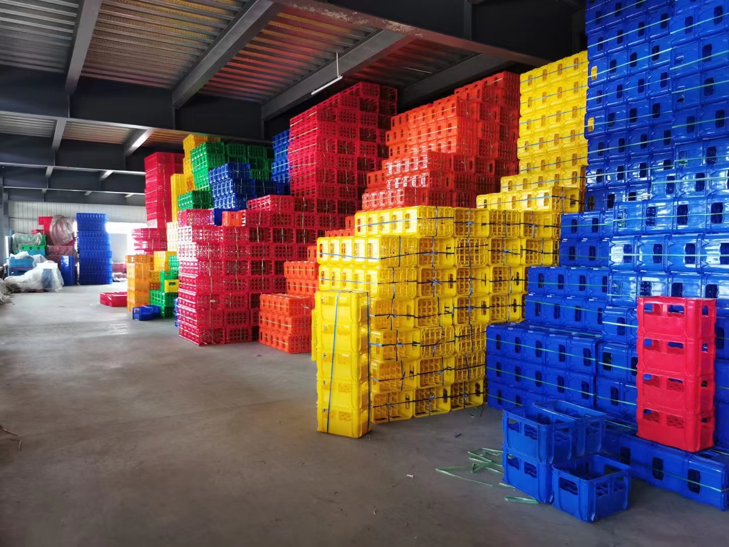 吉奥加大加厚分类长方形瓜果塑料筐工厂直营