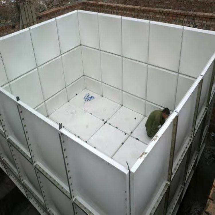 霈凯饮用水保温水箱定制玻璃钢30立方一体化冲压水箱