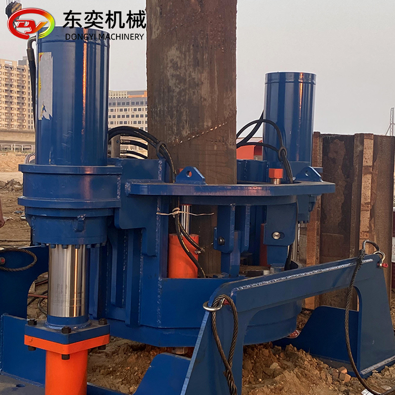 拔管桩机拉森桩与钢管组合桩起拔设备 130吨液压拔管机桥梁钢护筒拔管机